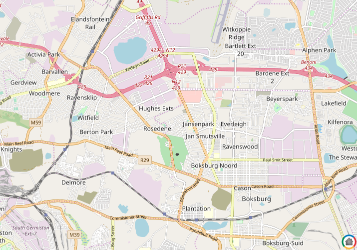 Map location of Morganridge